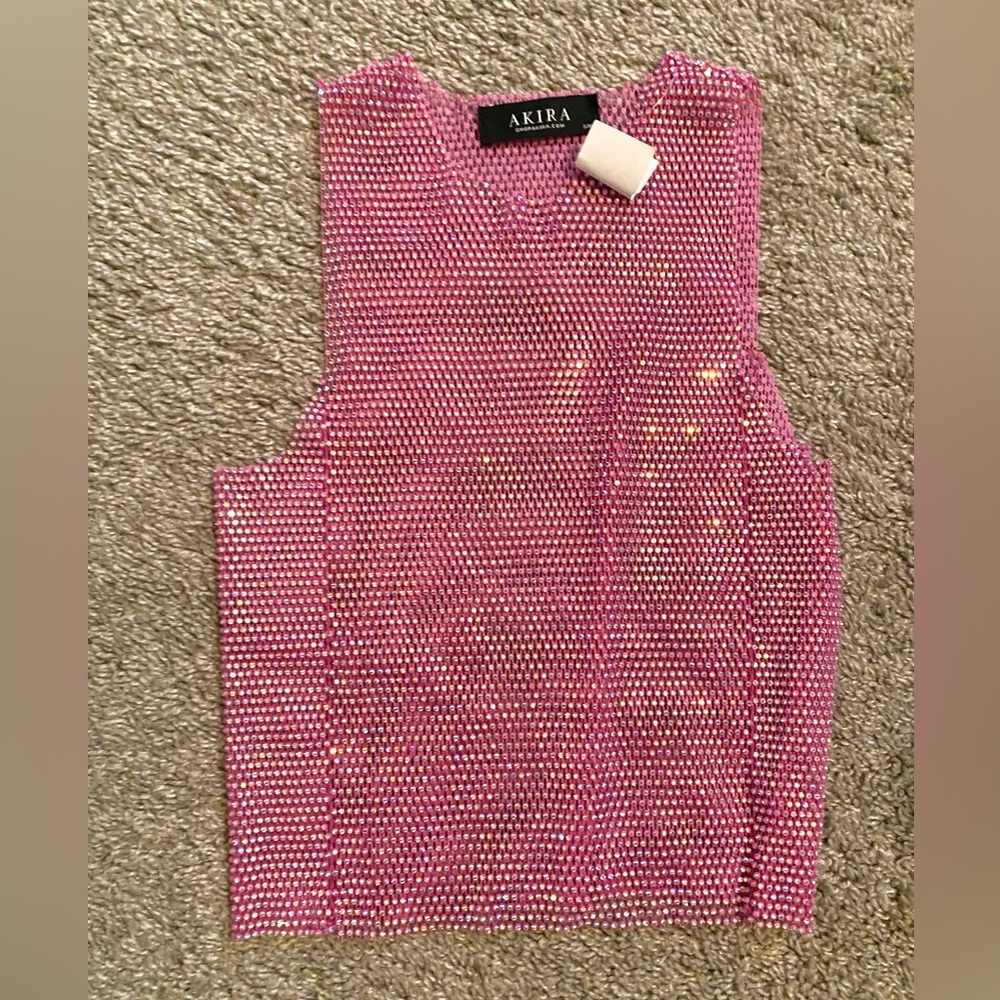 Akira mesh crop top